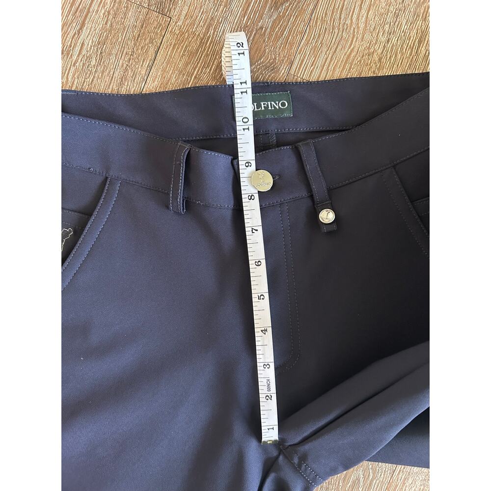 Golfino women’s navy blue slim tailored stretchy golf pants size 4 - Picture 10 of 12
